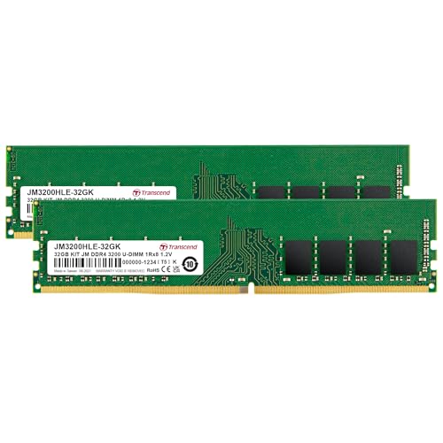 Transcend 32GB Kit JM DDR4 3200Mhz U-DIMM JM3200HLB-32GK von Transcend