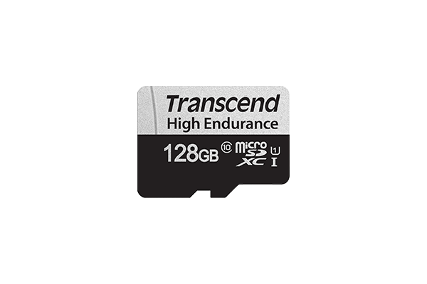 Transcend 350V - Flash-Speicherkarte (SD-Adapter inbegriffen) - 128 GB - UHS-I U1 / Class10 - microSDXC UHS-I von Transcend