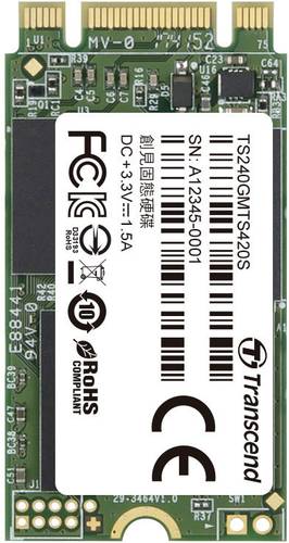 Transcend 420S 240GB Interne M.2 SATA SSD 2242 M.2 SATA 6 Gb/s Retail TS240GMTS420S von Transcend