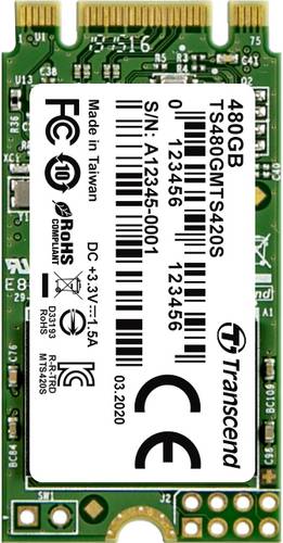 Transcend 420S 480GB Interne M.2 SATA SSD 2242 M.2 SATA 6 Gb/s Retail TS480GMTS420S Transcend 420S 480GB Interne M.2 SATA SSD 2242 M.2 SATA 6 Gb/s Retail TS480GMTS420S von Transcend