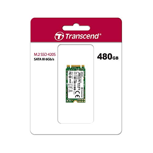 Transcend 480GB SATA III 6Gb/s MTS420S 42mm M.2 SSD 420S SSD TS480GMTS420S, Festkörper-Laufwerk von Transcend