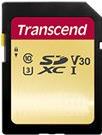 Transcend 500S - Flash-Speicherkarte - 64 GB - Video Class V30 / UHS-I U3 / Class10 - SDXC UHS-I von Transcend