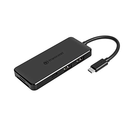 Transcend 6-in-1 USB Type-C Hub USB 3.1 Gen 2 TS-HUB5C Schwarz von Transcend