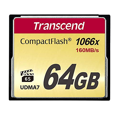 Transcend 64GB CompactFlash 1000 Speicherkarte TS64GCF1000 von Transcend