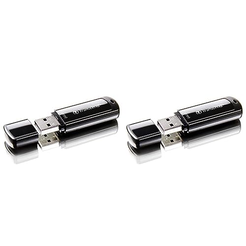 Transcend 64GB JetFlash 700 USB 3.1 Gen 1 USB Stick TS64GJF700, Schwarz (Packung mit 2) von Transcend
