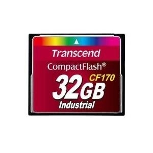 Transcend CF170 Industrial - Flash-Speicherkarte - 32GB - 170x - CompactFlash (TS32GCF170) von Transcend