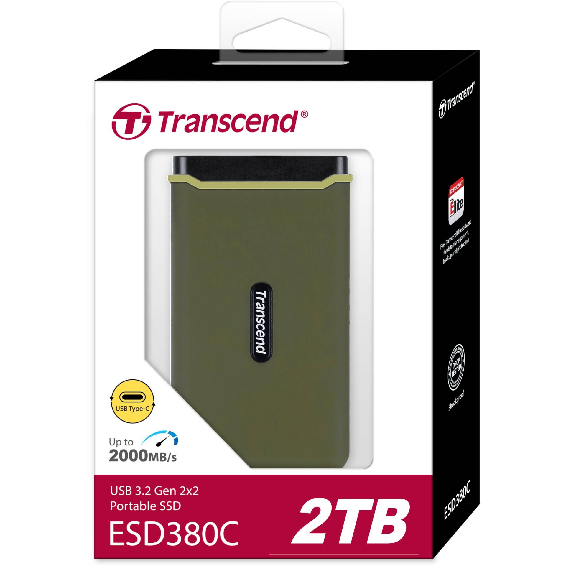 Transcend ESD380C USB 3.2 Gen 2 Type C 2TB External SSD Drive von Transcend