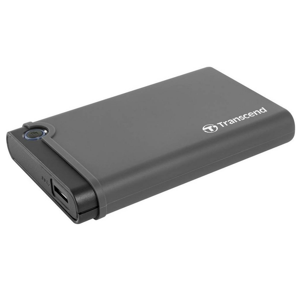 Transcend Festplatten-Gehäuse Festplattengehäuse mit für SSD/HDD SATA, schlagfest von Transcend