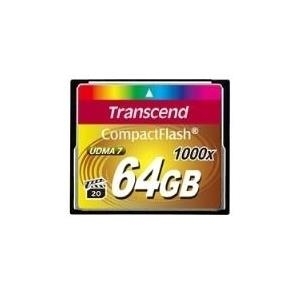 Transcend Flash-Speicherkarte - 64GB - 1000x - CompactFlash (TS64GCF1000) von Transcend