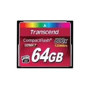 Transcend - Flash-Speicherkarte - 64GB - 800x - CompactFlash (TS64GCF800) von Transcend