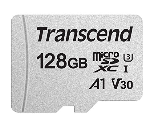 Transcend Highspeed 128GB micro SDXC/SDHC Speicherkarte (für Smartphones, etc. und Digitalkameras) / 4K, U3, V30, A1, UHS-I – TS128GUSD300S von Transcend