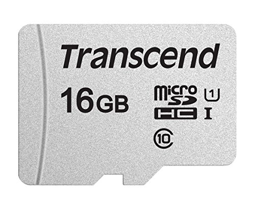 Transcend Highspeed 16GB micro SDXC/SDHC Speicherkarte (für Smartphones, etc. und Digitalkameras) / Class 10, UHS-I – TS16GUSD300S-A (mit Adapter) von Transcend