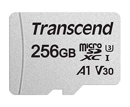 Transcend Highspeed 256GB micro SDXC/SDHC Speicherkarte (für Smartphones, etc. und Digitalkameras) / 4K, U3, V30, A1, UHS-I – TS256GUSD300S-AE (mit Adapter, umweltfreundliche Verpackung) von Transcend