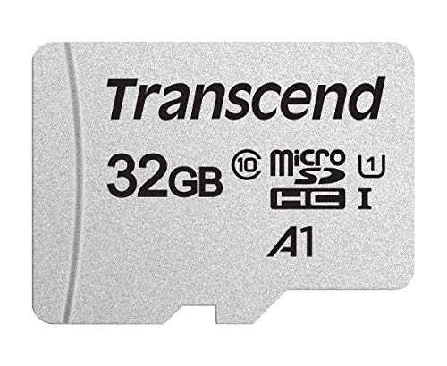 Transcend Highspeed 32GB micro SDXC/SDHC Speicherkarte (für Smartphones, etc. und Digitalkameras) / Class 10, UHS-I, A1 – TS32GUSD300S-A (mit Adapter) von Transcend