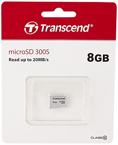 Transcend Highspeed 8GB micro SDXC/SDHC Speicherkarte (für Smartphones, etc. und Digitalkameras) / Class 10 – TS8GUSD300S von Transcend