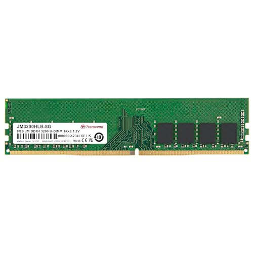 Transcend JM3200HLB-8G Arbeitsspeicher 8 GB DDR4 3200 MHz Arbeitsspeicher Modul (8 GB, DDR4, 3200 MHz, U-DIMM) von Transcend
