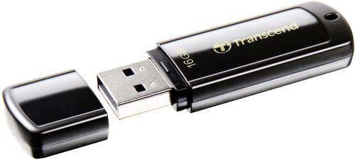 Transcend JetFlash® 350 USB-Stick 16GB Schwarz TS16GJF350 USB 2.0 von Transcend