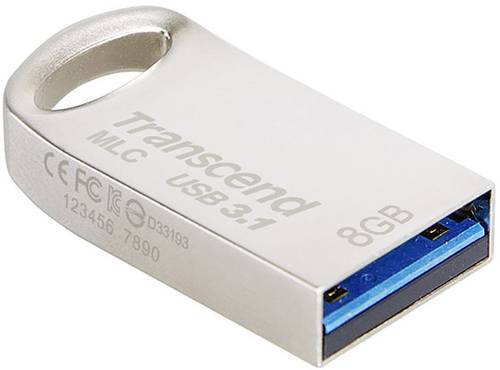 Transcend JetFlash® 720S MLC USB-Stick 8GB Silber TS8GJF720S USB 3.2 Gen 2 (USB 3.1) von Transcend
