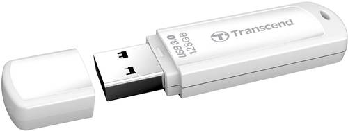 Transcend JetFlash® 730 USB-Stick 128GB Weiß TS128GJF730 USB 3.2 Gen 1 (USB 3.0) von Transcend