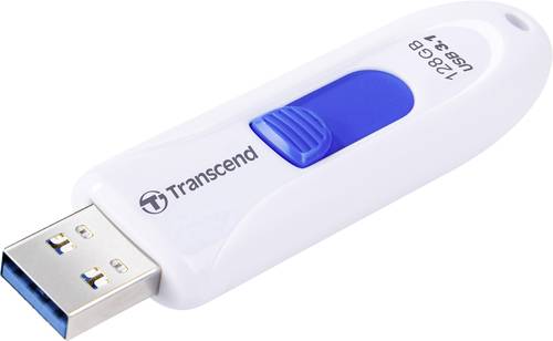 Transcend JetFlash® 790 USB-Stick 128GB Weiß, Blau TS128GJF790W USB 3.2 Gen 2 (USB 3.1) von Transcend