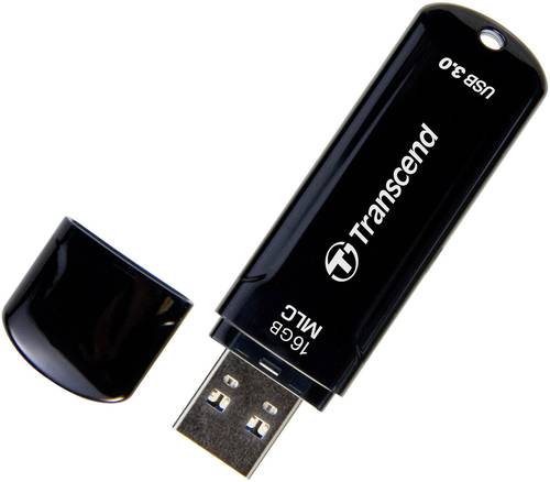 Transcend JetFlash™ 750K USB-Stick 16GB Schwarz TS16GJF750K USB 3.2 Gen 1 (USB 3.0) von Transcend