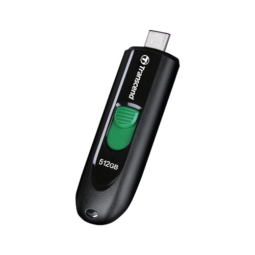 Transcend JetFlash 790C USB Flash Drive 512GB Black TS512GJF790C USB-C™ USB 3.2 (Gen 1) von Transcend
