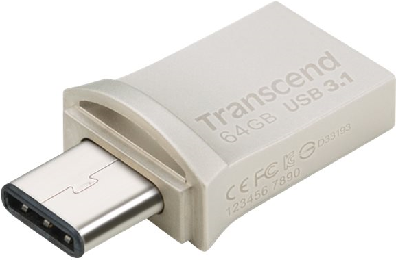 Transcend JetFlash 890 - USB-Flash-Laufwerk - 64GB - USB 3,1 (TS64GJF890S) von Transcend