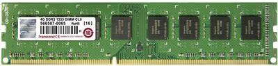 Transcend JetRAM - DDR3 - Modul - 4 GB - DIMM 240-PIN - 1333 MHz / PC3-10600 - CL9 - 1.5 V - ungepuffert - non-ECC - für ASUS Maximus IV Extreme, P8H67, P8P67, P8P67-M, SABERTOOTH P67 von Transcend