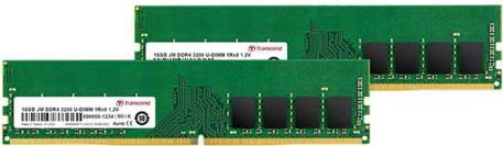 Transcend JetRAM - DDR4 - 16 GB: 2 x 8 GB - DIMM 288-PIN - 3200 MHz / PC4-25600 - CL22 - 1.2 V - ungepuffert - non-ECC von Transcend