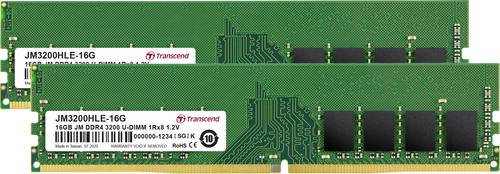 Transcend JetRAM PC-Arbeitsspeicher Kit DDR4 32GB 2 x 16GB 3200MHz 288pin DIMM JM3200HLE-32GK Transcend JetRAM PC-Arbeitsspeicher Kit DDR4 32GB 2 x 16GB 3200MHz 288pin DIMM JM3200HLE-32GK von Transcend