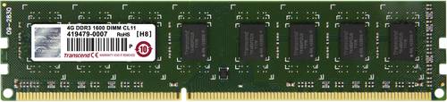 Transcend JetRAM PC-Arbeitsspeicher Modul DDR3 2GB 1 x 2GB 1600MHz 240pin DIMM CL11 JM1600KLU-2G von Transcend