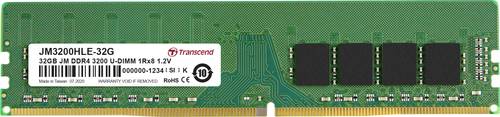 Transcend JetRAM PC-Arbeitsspeicher Modul DDR4 32GB 1 x 32GB 3200MHz 288pin DIMM JM3200HLE-32G von Transcend