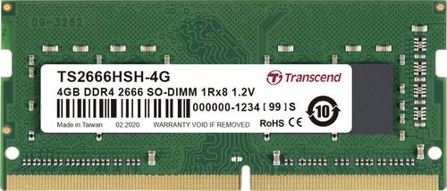 Transcend Laptop-Arbeitsspeicher Modul DDR4 4GB 1 x 4GB Non-ECC 2666MHz 260pin SO-DIMM CL19 TS2666HS von Transcend
