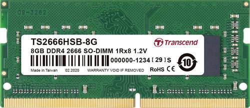 Transcend Laptop-Arbeitsspeicher Modul DDR4 8GB 1 x 8GB 2666MHz 260pin SO-DIMM CL19 TS2666HSB-8G von Transcend