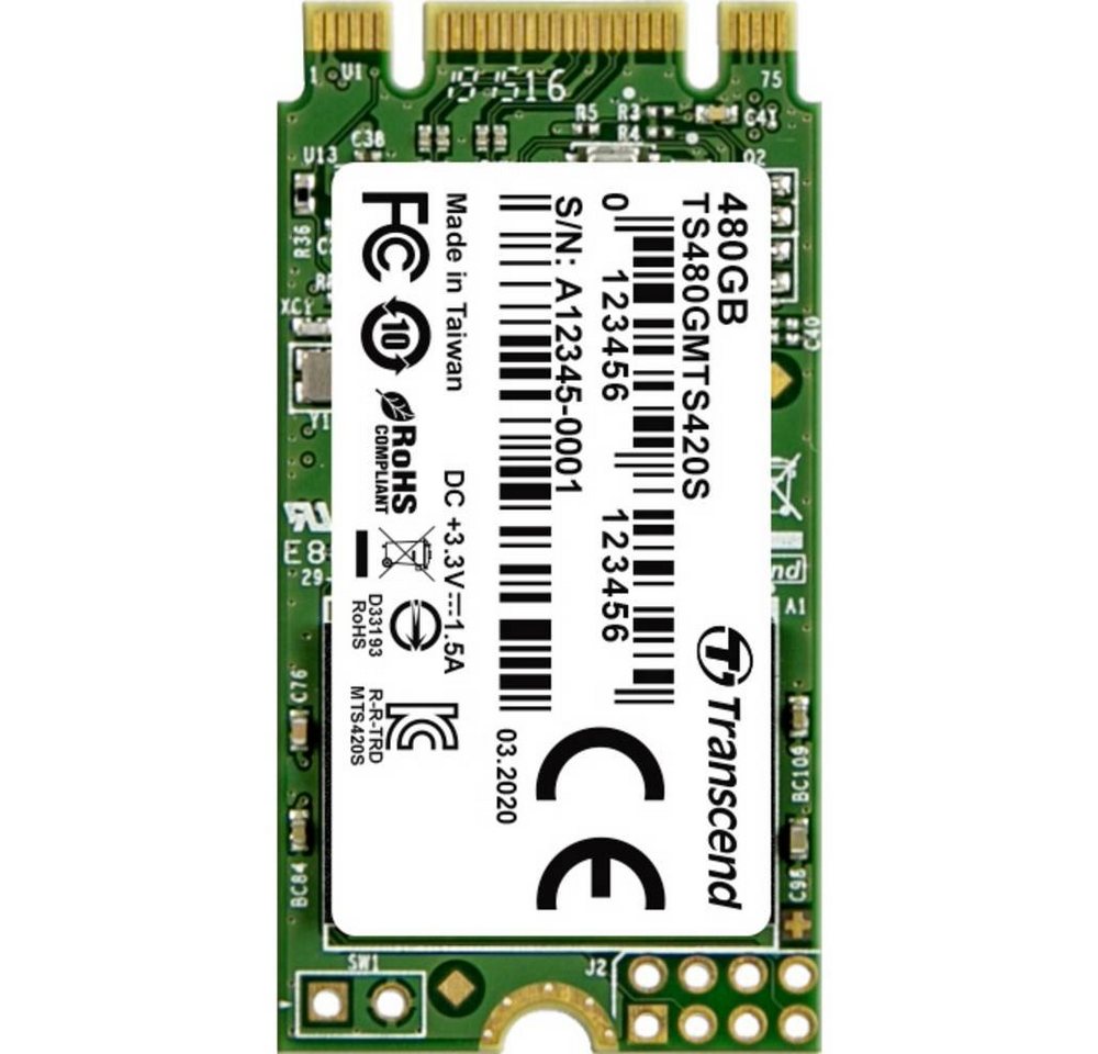 Transcend M.2 SSD 480GB SSHD-Hybrid-Festplatte von Transcend