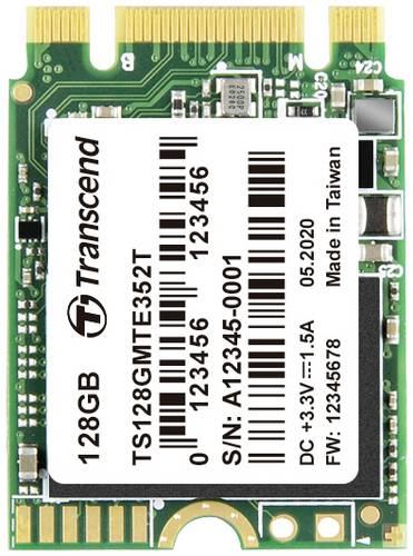 Transcend MTE352T 128GB Interne M.2 PCIe NVMe SSD 2230 PCIe NVMe 3.0 x2 Industrial TS128GMTE352T Transcend MTE352T 128GB Interne M.2 PCIe NVMe SSD 2230 PCIe NVMe 3.0 x2 Industrial TS128GMTE352T von Transcend