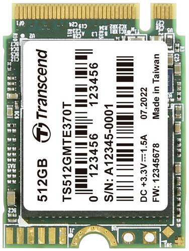 Transcend MTE370T 512GB Interne M.2 PCIe NVMe SSD 2230 PCIe NVMe 3.0 x4 Industrial TS512GMTE370T Transcend MTE370T 512GB Interne M.2 PCIe NVMe SSD 2230 PCIe NVMe 3.0 x4 Industrial TS512GMTE370T von Transcend