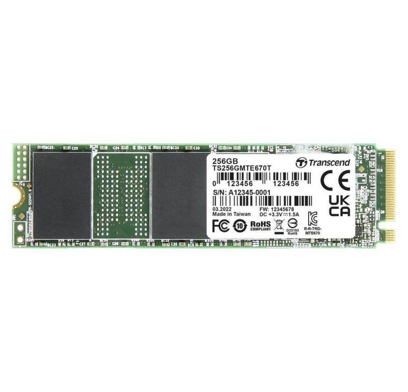 Transcend MTE670T M.2 2280 SSD 256GB SSHD-Hybrid-Festplatte von Transcend