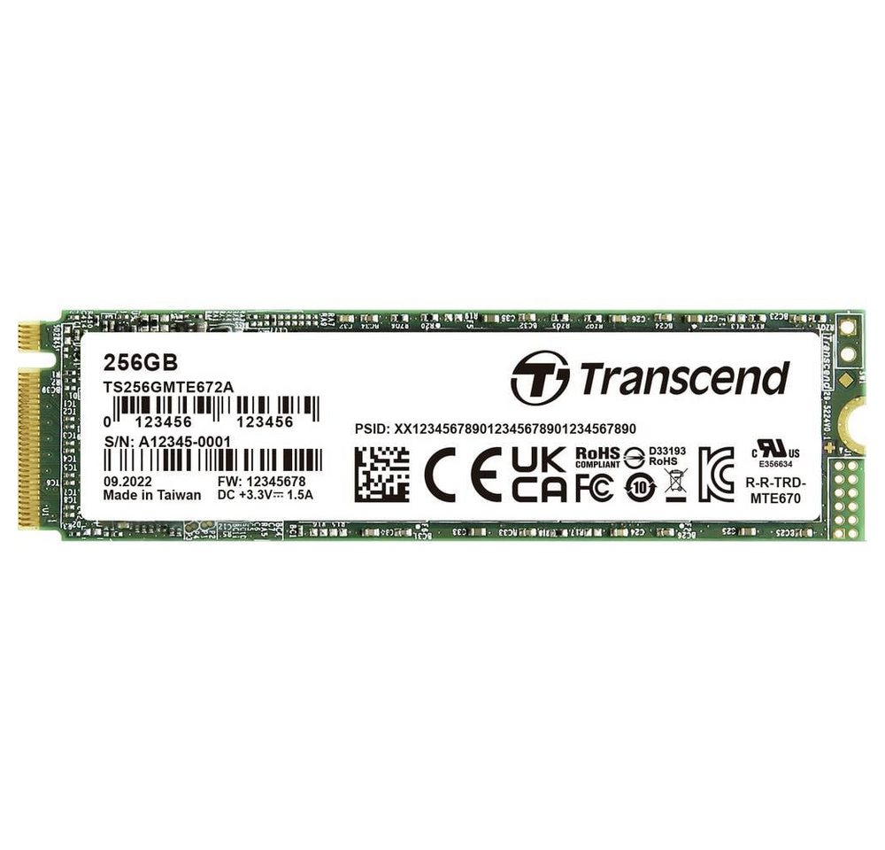 Transcend MTE672A- VS1 PCIe M.2 SSD 256GB SSHD-Hybrid-Festplatte Transcend MTE672A- VS1 PCIe M.2 SSD 256GB SSHD-Hybrid-Festplatte von Transcend