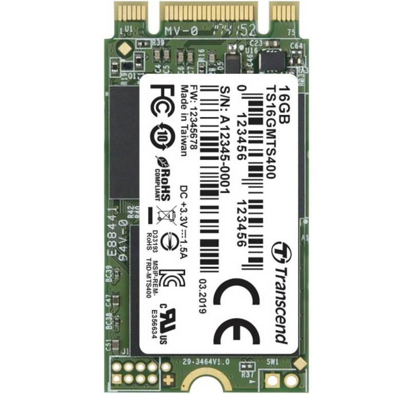 Transcend MTS400 SATA III M.2 SSD SSHD-Hybrid-Festplatte von Transcend