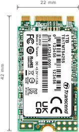 Transcend MTS425S - SSD - 1 TB - intern - M.2 2242 - SATA 6Gb/s Transcend MTS425S - SSD - 1 TB - intern - M.2 2242 - SATA 6Gb/s von Transcend