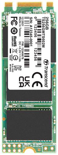 Transcend MTS602M 256GB Interne M.2 SATA SSD 2260 SATA III Industrial TS256GMTS602M von Transcend