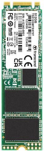 Transcend MTS970T 512GB Interne M.2 SATA SSD 2280 SATA III Industrial TS512GMTS970T von Transcend