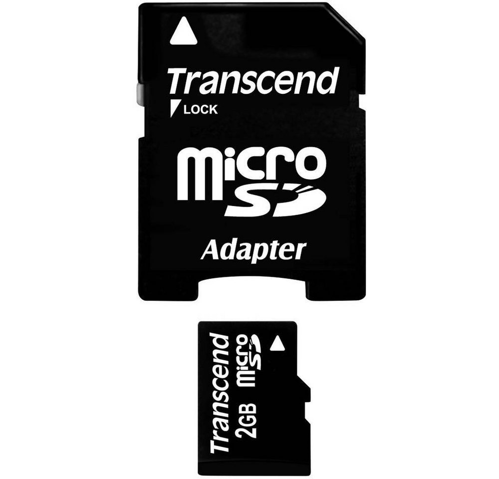 Transcend MicroSD Karte 2GB Class 2 inkl. SD-Adapter Speicherkarte (inkl. SD-Adapter) von Transcend