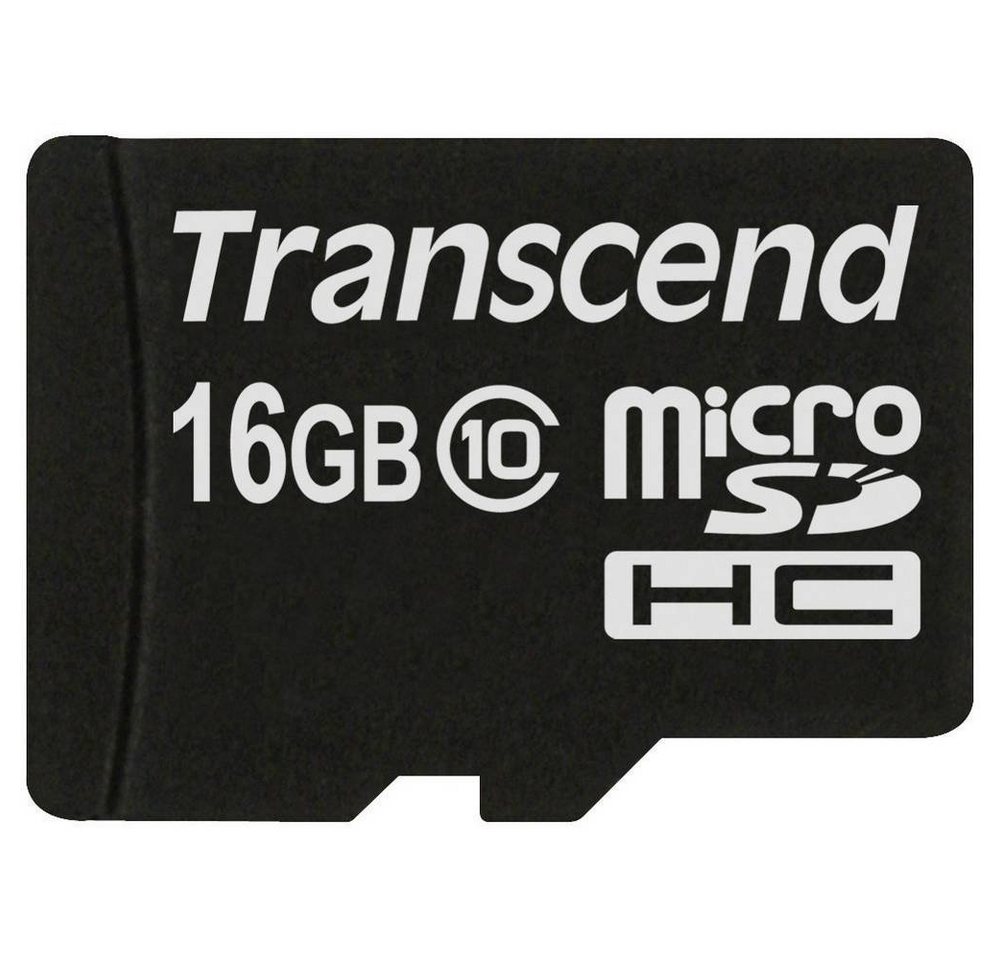 Transcend MicroSDHC Karte 16GB Class 10 ohne SD-Adapter Speicherkarte von Transcend