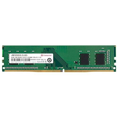 Transcend PC-Arbeitsspeicher Modul 8GB DDR4 3200MHz - JM3200HLG-8G Transcend PC-Arbeitsspeicher Modul 8GB DDR4 3200MHz - JM3200HLG-8G von Transcend