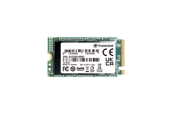 Transcend PCIe SSD 400S M.2 256 GB PCI Express 3D NAND NVMe (TS256GMTE400S) von Transcend