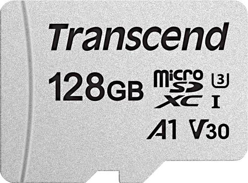 Transcend Premium 300S microSDXC-Karte 128GB Class 10, UHS-I, UHS-Class 3, v30 Video Speed Class, A1 von Transcend