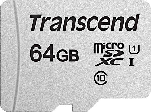 Transcend Premium 300S microSDXC-Karte 64GB Class 10, UHS-I, UHS-Class 1 von Transcend