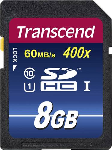Transcend Premium 400 SDHC-Karte Industrial 8GB Class 10, UHS-I von Transcend